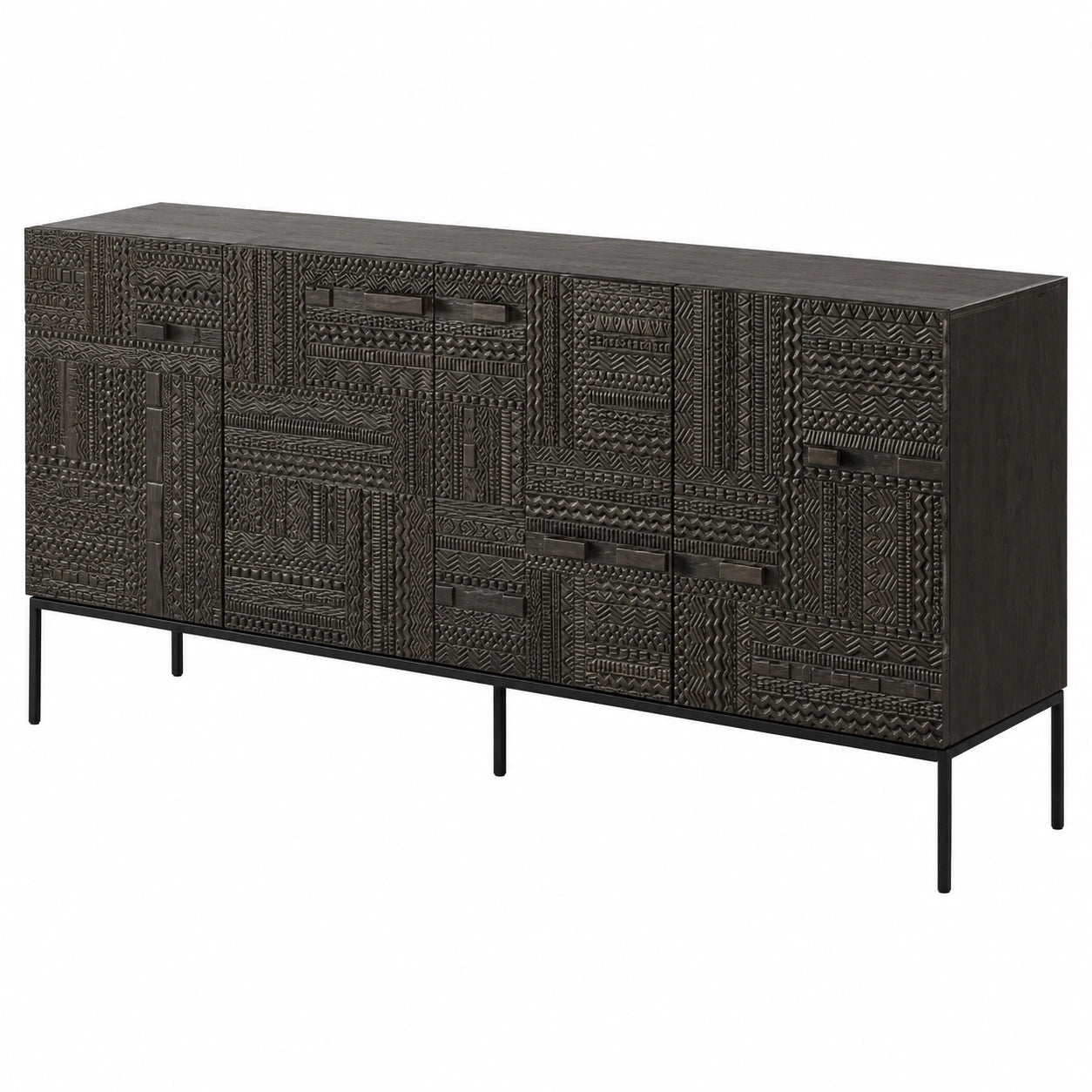 Retro-Sideboard aus Massivholz, moderner Eingangstisch, ideal für Wohnzimmer und Hotels, 120x44x85cm