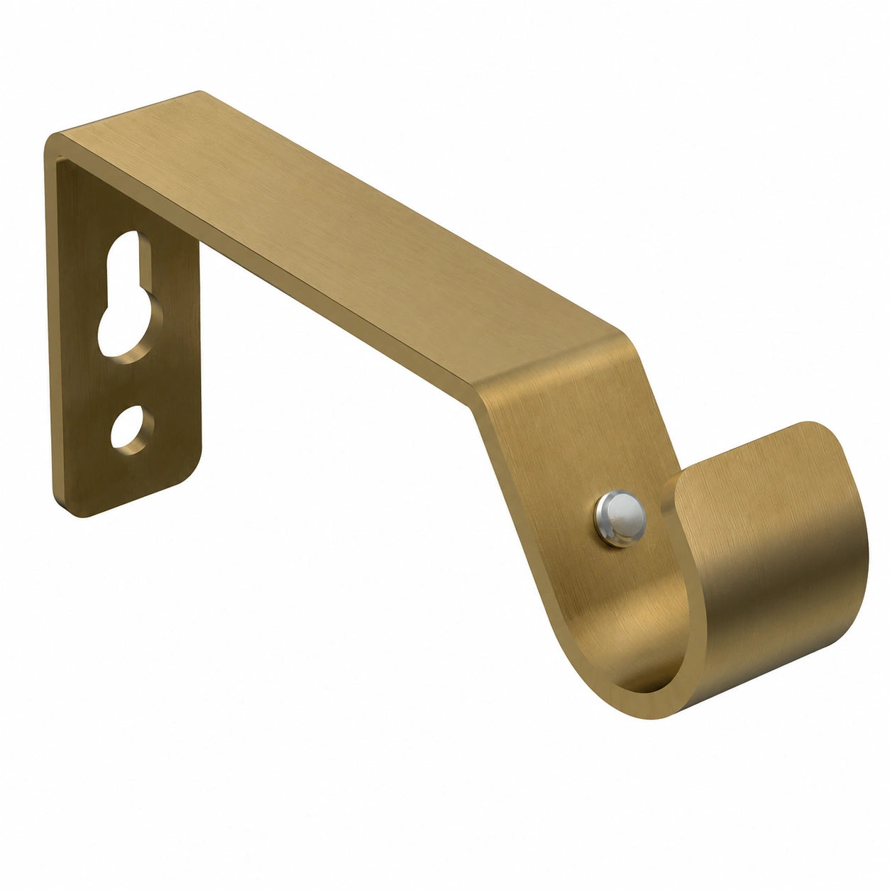 INTERDECO Gardinenstangenhalter, Metall, Antik-Messing, für 16 mm Stangen, Wandmontage, 8,5 cm Abstand