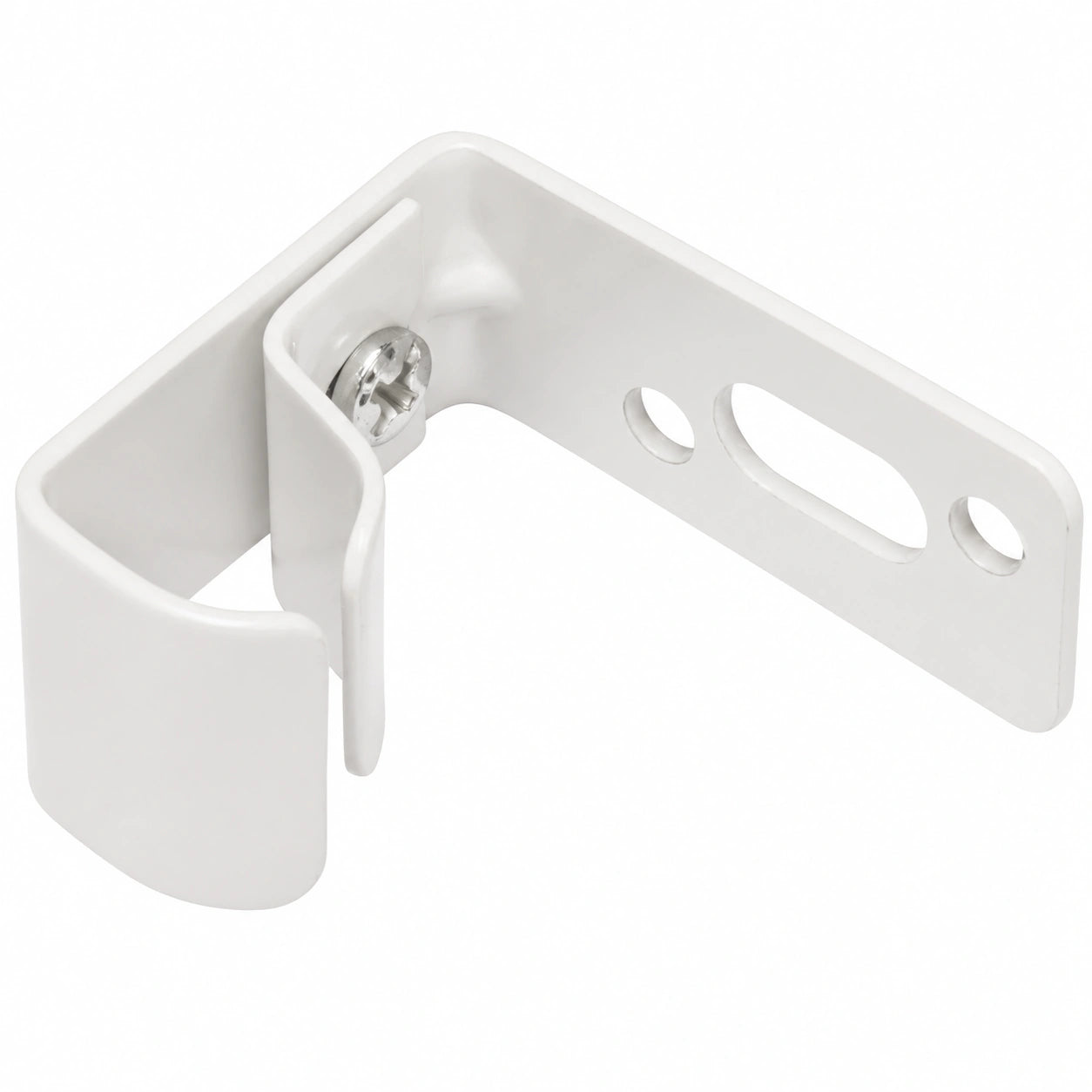 Gardinia U-Laufschienen Wandhalterung, 2er-Set, Metall, Weiß