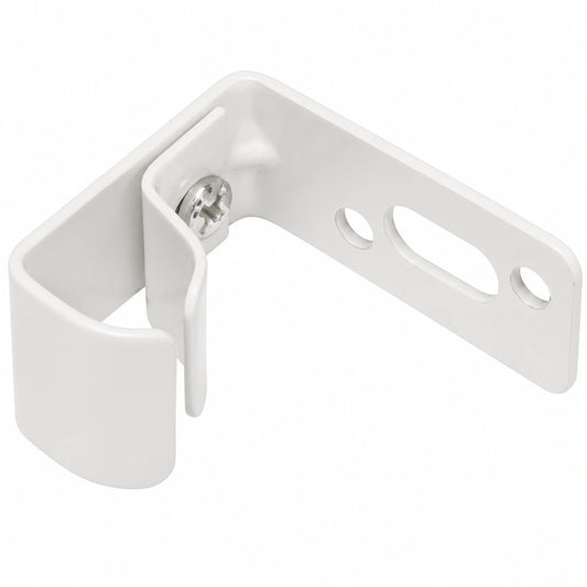 Gardinia U-Laufschienen Wandhalterung, 2er-Set, Metall, Weiß