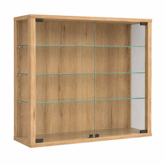 Moderne hängende Glasvitrine mit ESG-Sicherheitsglas, kompakt und stilvoll - Vitrosa L
